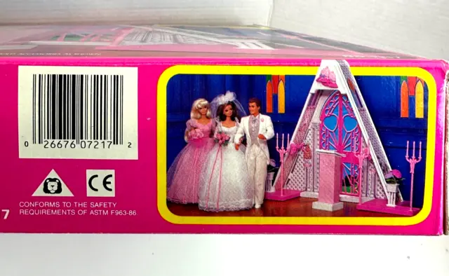 Wedding Day Barbie Chapel w/ Kelly & Todd, Alan, Midge Mattel 1990s NEW in Box 3