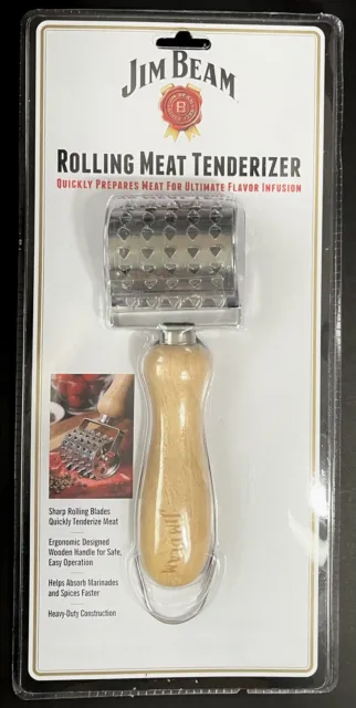 Style Asia Jim Beam JB0150 Rolling Vintage Style Meat Tenderizer, Silver