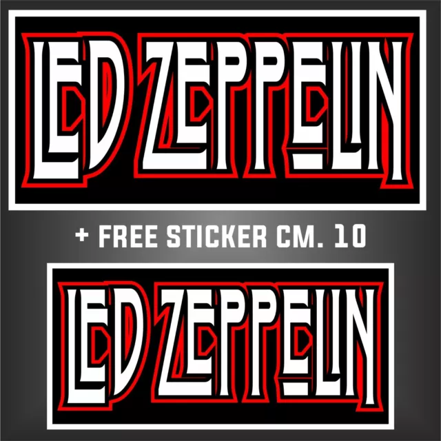 AUFKLEBER led zeppelin MUSIC decal  HARD ROCK METAL PUNK + FREE STICKER CM. 10