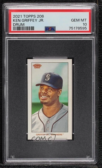 2021 Topps 206 Series 4 Drum Back /10 Ken Griffey Jr #22 PSA 10 GEM MT HOF 2021 Topps 206 Series 4 Drum Back /10 Ken Griffey Jr #22 PSA 10 GEM MT HOF