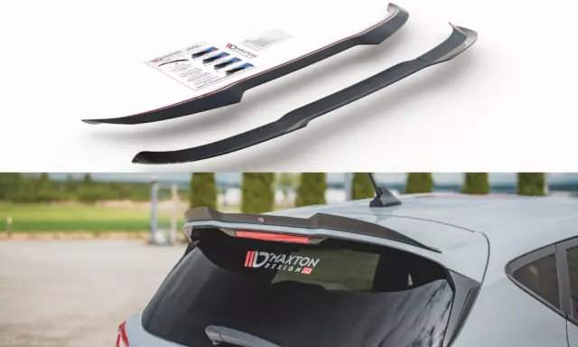 CUP Dachspoiler Ansatz SCHWARZ für Ford Fiesta ST MK8 Spoiler Verlängerung V2