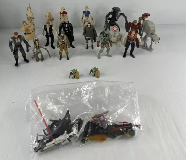 STAR WARS LOOSE Action Figure Lot 3.75 Bundle With Accessories