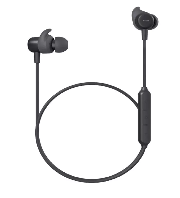 AUKEY - Écouteurs sans fil - Recharge sans fil - Bluetooth 5.0 - Design  ergonomique 