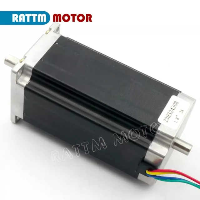 【EU Ship】 4Pcs Nema23 425oz-in 112mm Stepper Motor Dual Shaft CNC Stepping motor 2