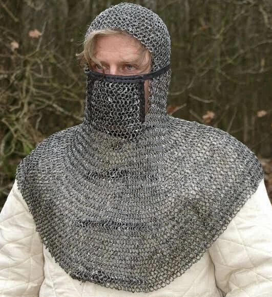 Cuffia vichingo medievale, cuffia pronta per la battaglia, cuffia con...