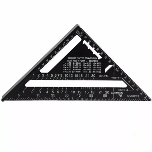 7 Inch Aluminum Alloy Triangle Ruler Read Rafter Square Layout Tool for