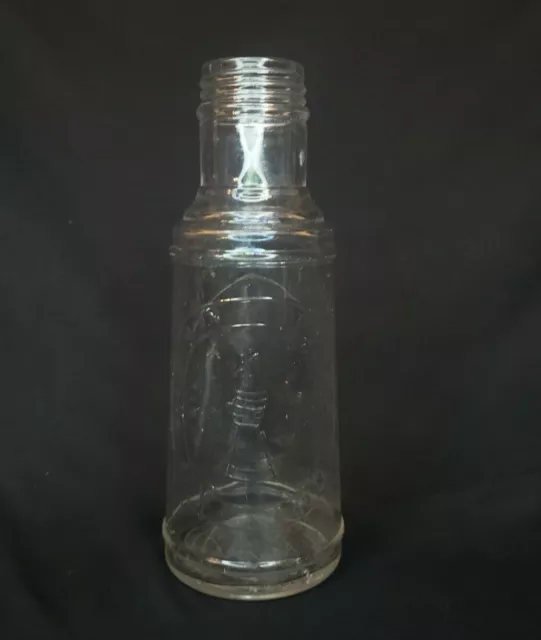 Vintage Clear Glass Embossed Bottle - E. R. Durkee & Co, Patented 1877