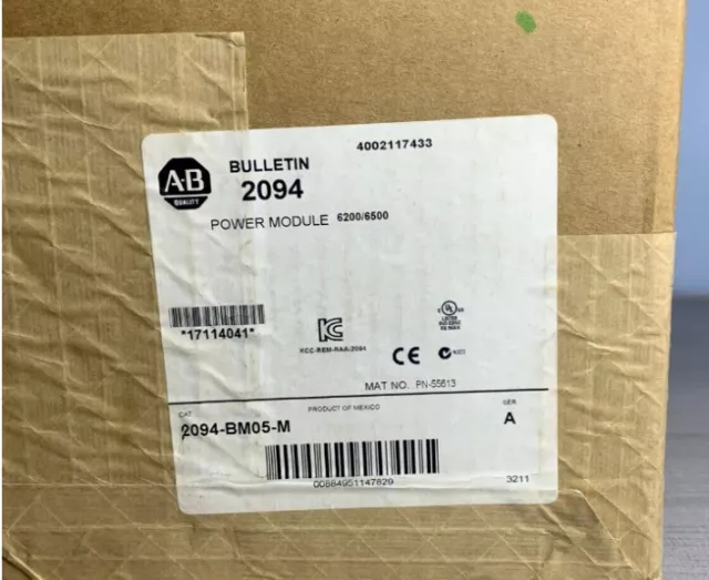 SURPLUS SEALED 2094-BM05-M /A Kinetix 6200/6500 Power Module