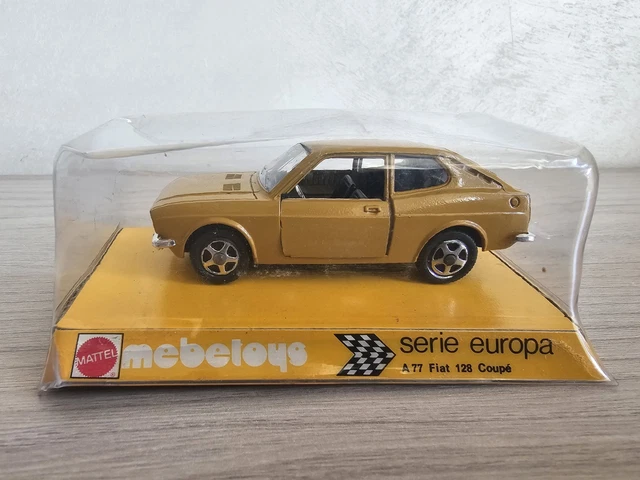 Fiat 128 phares carrés 1/43 Mercury verte ,bel état,no mebetoys politoys polistil dinky solido