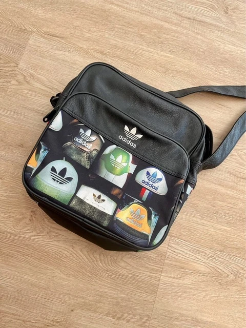 Adidas Messenger Bag Shoe Heel AOP Print Trefoil Logo Multicolor Airliner 90s
