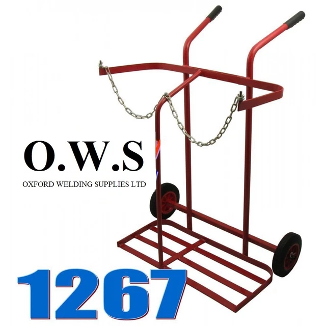 Gas Portable Welding Trolley 1267 Bottle Welder 2 Cylinder Twin Oxygen Acetylene
