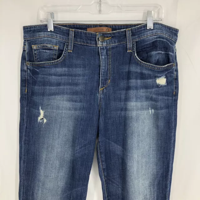 Joe’s Vintage Reserve 1971 Easy High Water Distressed Denim Blue Jeans 28 36x30