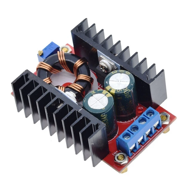 Adjustable Boost Converter Module for DIY Vehicle and Electronics Power Supply