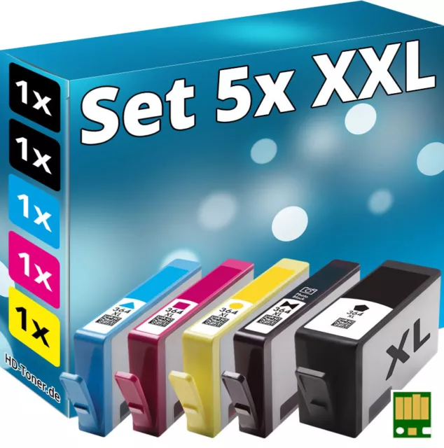 5x Chip Cartucce per HP-364XL D5460 D7560 B109d B109f C5324 C6324 D5463