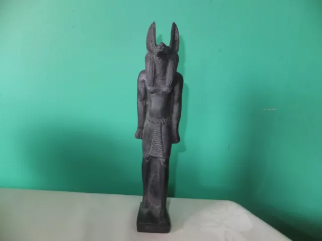 Beautiful Statuette Of The Ancient Egyptian God Anubis (Repro).