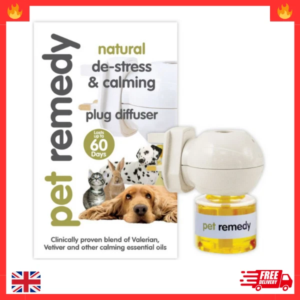Diffuser Calming Pet Remedy Natural 40 Ml De-Stress And Dog Plug Cat Kit Home