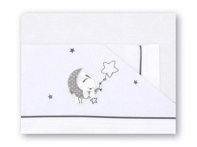 Pirulos Luna Bettwäsche-Set aus 100 % Baumwolle für Maxi-Kinderbett 80 x 140 cm