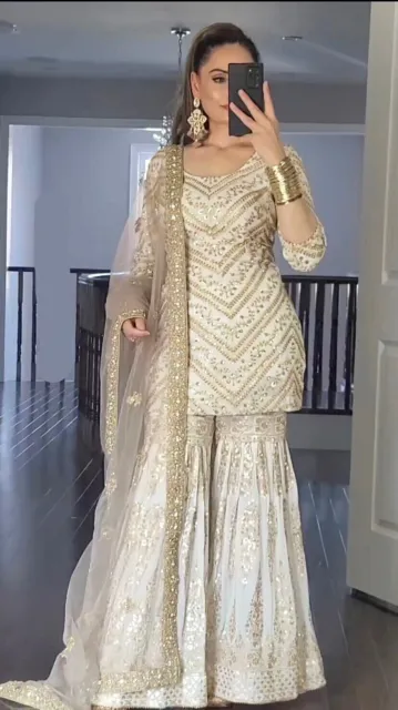 Bollywood Pakistani Indian Wedding Suit New Gown Salwar Kameez Party Wear Dress