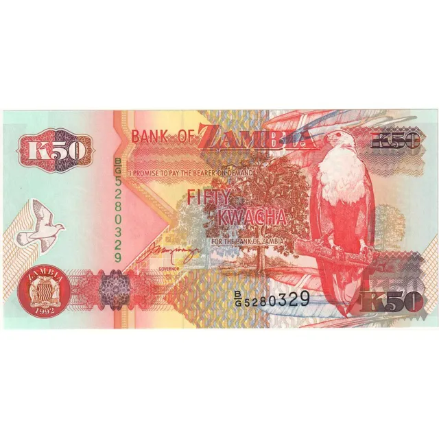[#1190746] Banknote, Zambia, 50 Kwacha, KM:37g, UNC