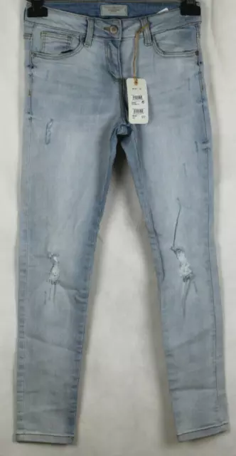 Next Skinny Fit Adjustable Waist Jeans Stretch, Ragazzi Gr.152, Nuovo