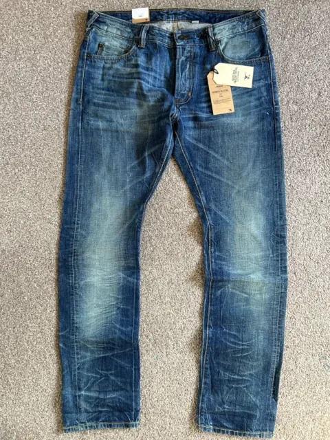 BNWT Natural Selection Smith Narrow 13oz Japanese Selvedge Mens Jeans | W34 L32