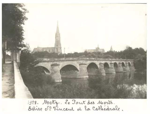 France, Metz, Le Pont des Morts vintage silver print, silver print 8
