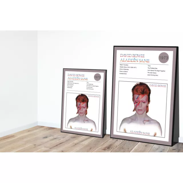 David Bowie Aladdin Sane Fine Art Album Poster 2