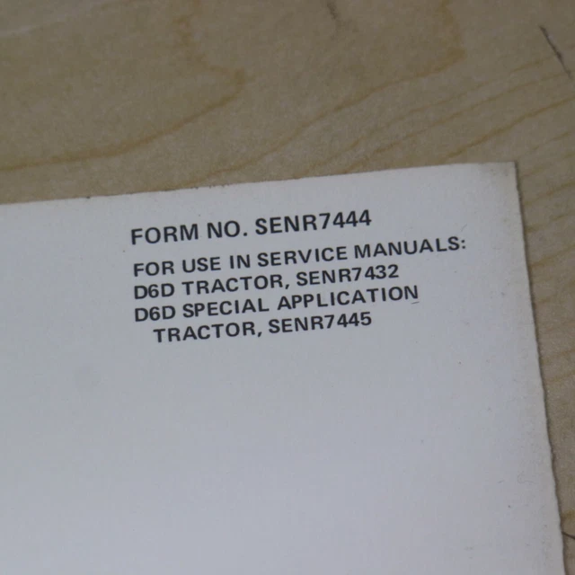 CAT CATERPILLAR D6D Traktor Elektrisch Wiring Diagramm Schaltplan