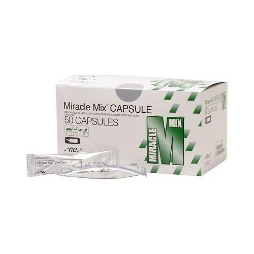 GC 000124 Miracle Mix Reinforced Crown & Core Buildup Capsules 50Pk EXP Jun 2024