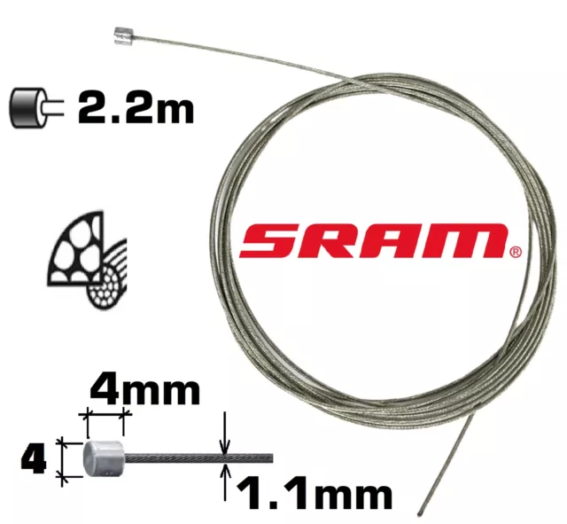 Sram Pitstop Fahrrad MTB Ebike Schaltzug Shift Cable Schaltungszug Edelstahl