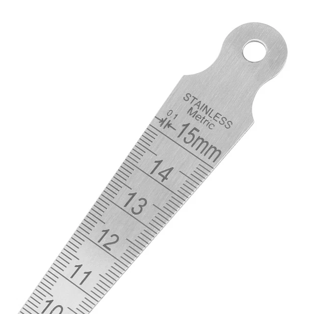 STAINLESSSTEEL WELDING TAPER Feeler Gauge Ruler Hole Inspection Tool0 ...