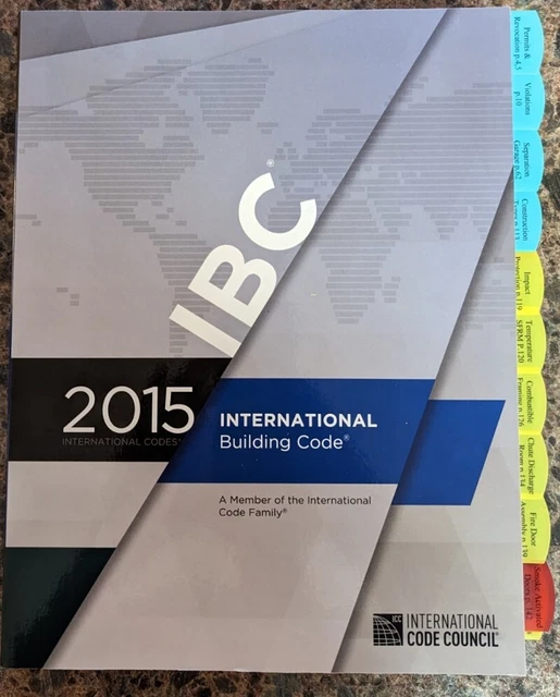 2015 INTERNATIONAL BUILDING Code by ICC Tabbed and Highlighted $200.00 ...