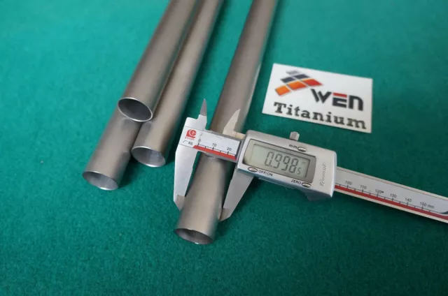 Titanium Grade 9 Tube ( OD 1" x .047" x 72" ) Metal Pipe 1 in Round Tubing 2pc