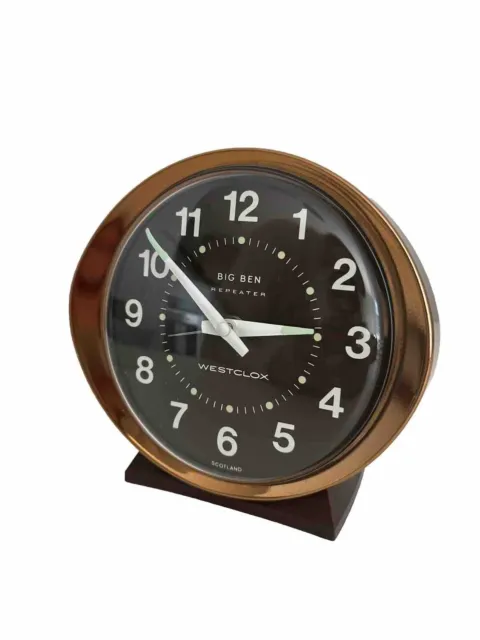 Westclox Big Ben Vintage Alarm Clock  Retro 5” Made In Scotland