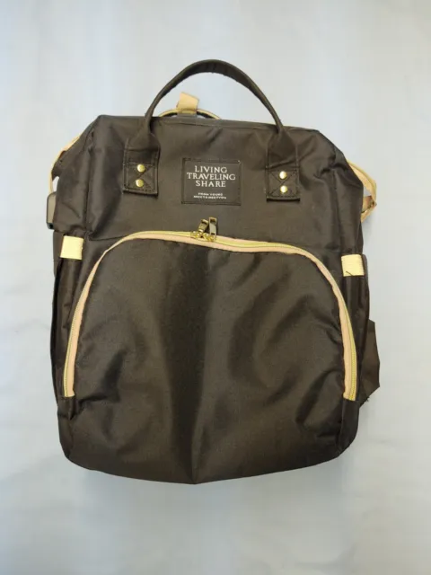 Living Traveling Share Baby Diaper Bag Multi-Function Travel Backpack Black $45