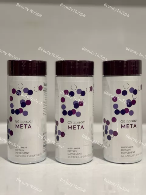 Nu Skin (Nuskin) Pharmanex ageLOC Meta (60 Softgels) X 3 Brand New