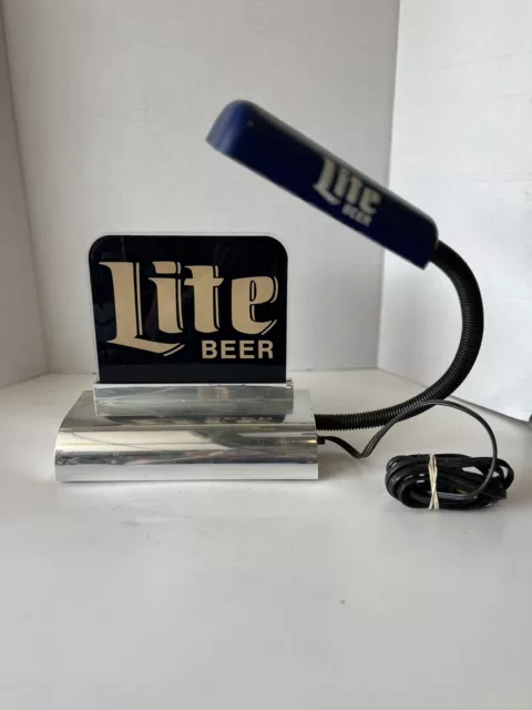 Vintage Miller Lite Beer Cash Register Lamp/Desk