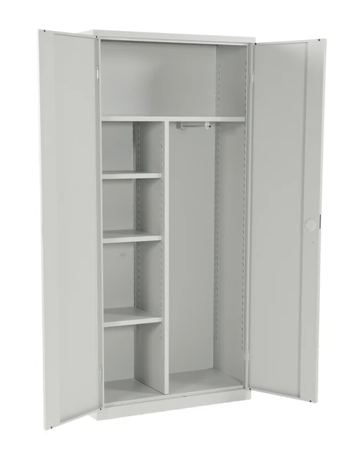 Akten- und Kleiderschrank 1950x920x420 mm Lichtgrau