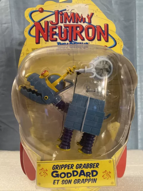 Jimmy Neutron Robot Pet Dog Gripper Grabber Goddard action figure 2001 NIP
