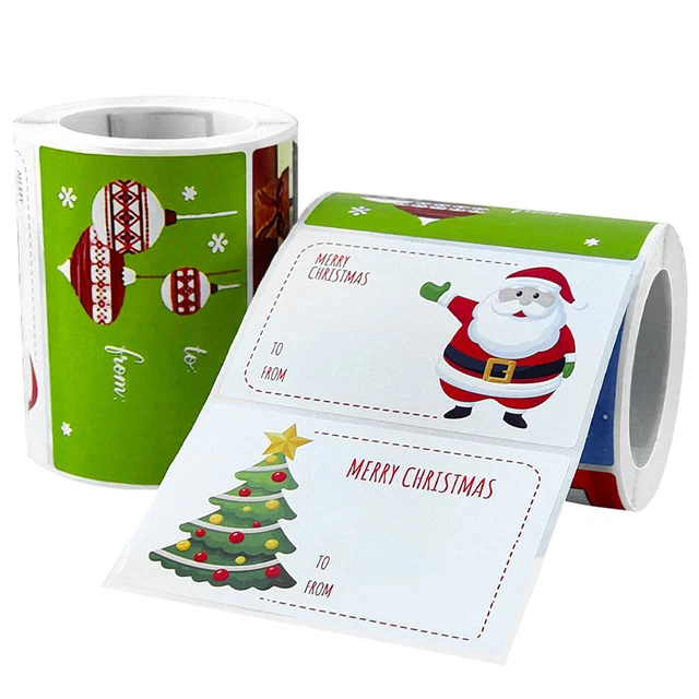 4 rollen von Kreative Weihnachten Tags Für Hause Party Bäckerei 11