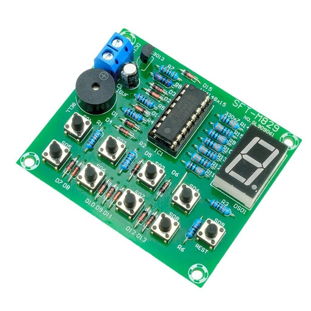 8-CHANNEL CD4511 ELECTRONIC DIY Kit Debug Skill Electronic Train ...