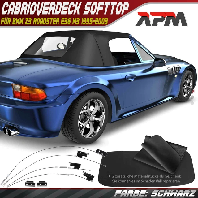 Capota Convertible Softtop Negro Para BMW Z3 Roadster E36 1995-2003