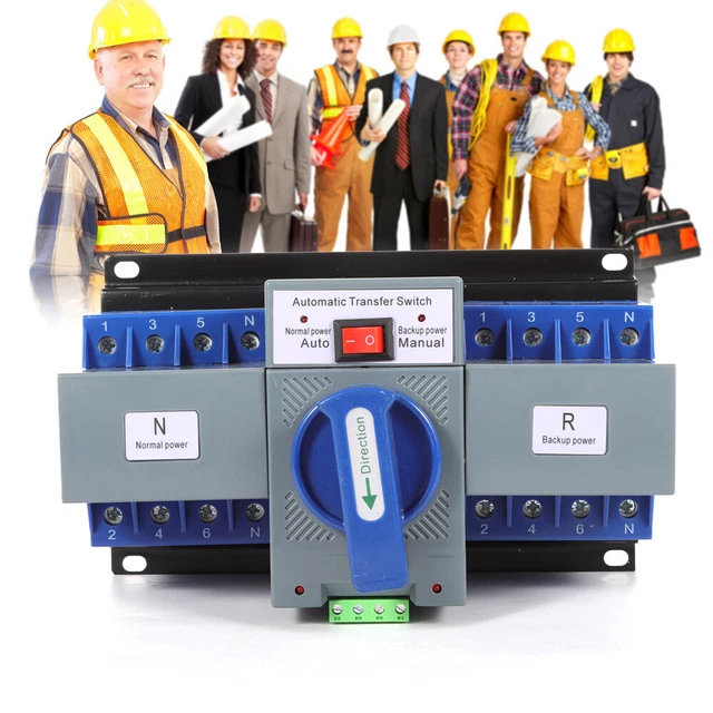 Automatischer Umschalter Dual Netzteil Transferschalter AC 400V CB-Level 4P 63A