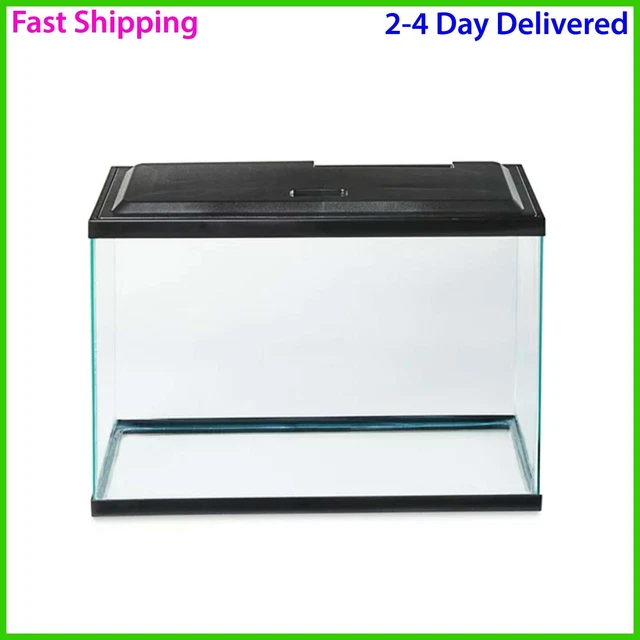 Aqua Culture Aquarium Starter Kit Fish Tank 10 Gallon Water Tank   LED Light