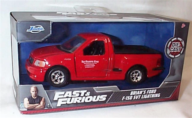 Fast & Furious Brians Ford F-150 SVT Rosso 1-32 Modello Diecast Jada 24075 RBBB