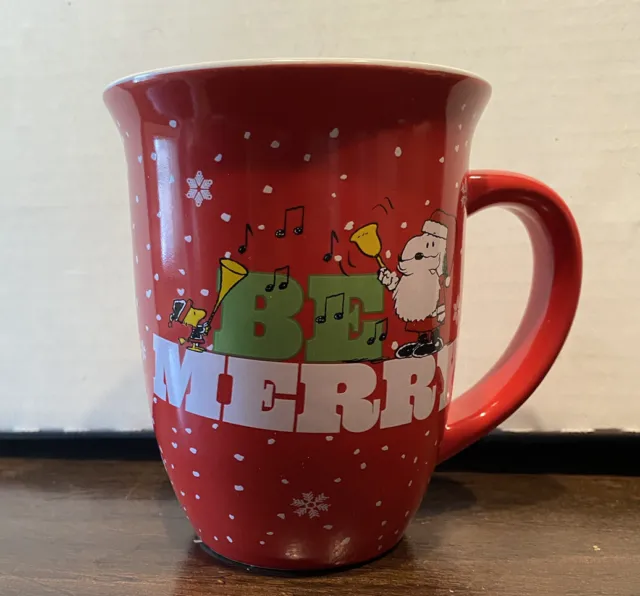 Peanuts Snoopy Be Merry Christmas Red Mug 2019