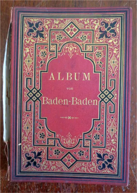 Baden-Baden Germany c. 1880's souvenir 12 view album city views street scenes