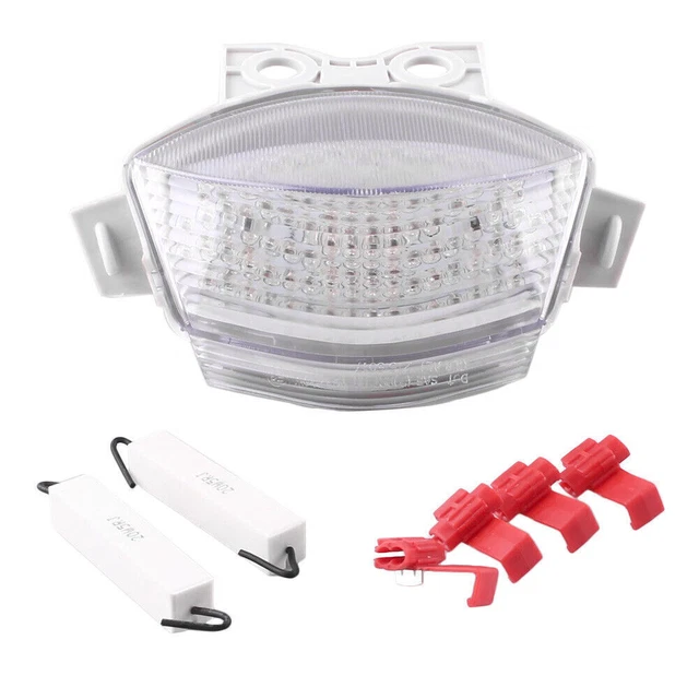 For Kawasaki Ninja 650R 2006 2007 LED Tail Light with Turning Signals Lamp Clear