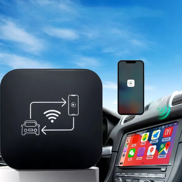 Wireless Carplay AI Box Android Auto Adapter Konverter w/Netflix YouTube WIFI