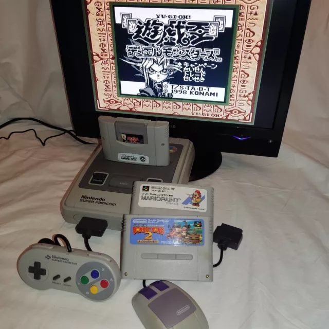 Nintendo Super Famicom SNES JAPAN Super Gameboy MOUSE Donkey Kong GB YU-GI-OH!